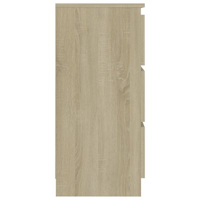 vidaXL Sideboard Sonoma Oak 23.6"x13.8"x29.9" Engineered Wood