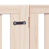vidaXL Dog Gate Set of 4 Brown Poplar wood 126 in Foldable Dog Gate