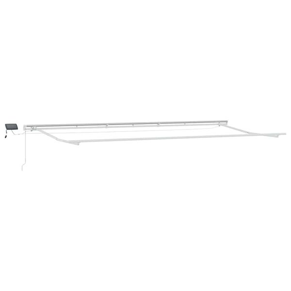 vidaXL Awning with Manual White 236.2" x 118.1" Metal
