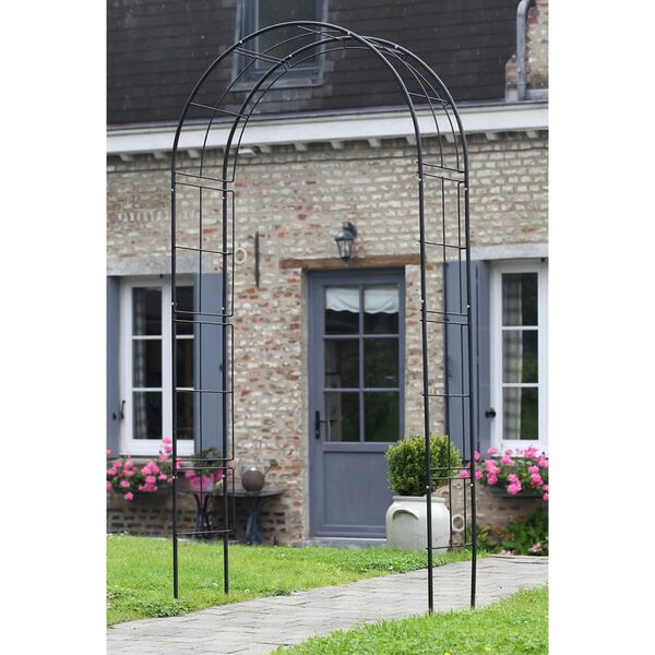 Nature Garden Arch Black Epoxy laminated galvanized steel Medium