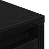 vidaXL Cabinet Black Oak Engineered Wood Standard Cabinet Rectangular