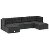 vidaXL Garden Lounge Set Black