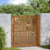 vidaXL Garden Gate 39.4x39.4" Weathering Steel Trace Design
