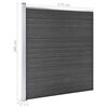 vidaXL Fence Panel Set WPC 683.9"x73.2" Black