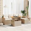 vidaXL Garden Sofa Set Beige