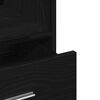 vidaXL Podium Black Oak 21.65 x 21.65 x 42.13 in Engineered Wood