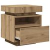 vidaXL Bedside Cabinet Set of 2 Artisan oak Engineered wood Medium
