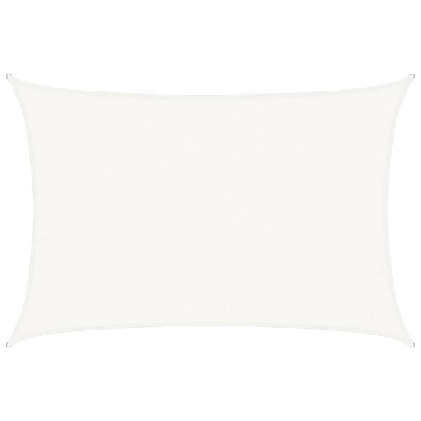 vidaXL Sunshade Sail 0.524 oz/ft² White 9.8‘x14.8‘ HDPE