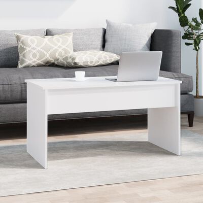 vidaXL Coffee Table White 40.2"x19.9"x20.7" Engineered Wood