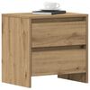 vidaXL Bedside Cabinet 2 pcs Artisan Oak 17.72 x 13.39 x 17.52 in
