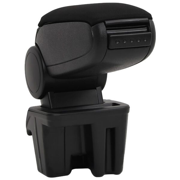 vidaXL Car Armrest Black 5.9"x12.2"x(11"-17.3") ABS