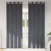 vidaXL Blackout Curtains 2 pcs Light Grey 55.12 x 102.36 in Velvet
