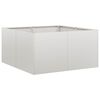 vidaXL Planter Silver Stainless Steel 31.5 x 31.5 x 15.7 in Durable