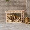vidaXL Firewood Rack 42.5x25.4x30.7" Solid Wood Pine