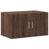 vidaXL Storage Cabinet Brown Oak Engineered Wood Tall Storage Cabinet