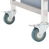vidaXL Kitchen Cart with Plastic Containers 32.3x17.1x36.6"