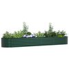 vidaXL Garden Raised Bed Green 157.5" x 31.5" x 17.3" Steel