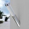 vidaXL Outdoor Wall Light Stainless Steel and Frosted Glass