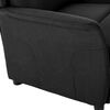 vidaXL Recliner Chair Black Fabric