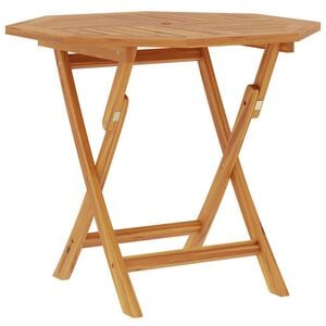 vidaXL Garden Table Warm Teak Solid Teak Wood 33.5 x 33.5 x 29.9 in