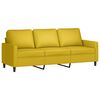vidaXL Sofa Set Yellow Velvet (100% polyester), metal, textilene, plywood