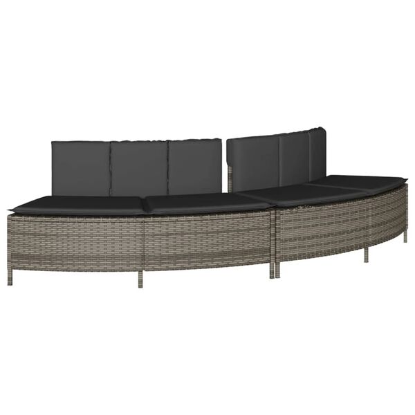 vidaXL Hot Tub Surround Grey