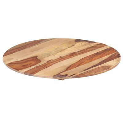 vidaXL Table Top Ø23.6"x(0.59"-0.63") Solid Sheesham Wood Round