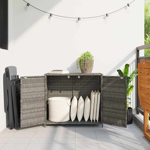 vidaXL Garden Storage Cabinet Grey