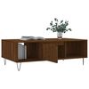 vidaXL Coffee Table Brown oak Engineered wood, iron 41.0 x 23.6 x 13.8 in