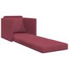 vidaXL Sofa Bed Wine Red 29.13 x 30.31 x 31.89 in Fabric