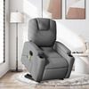 vidaXL Electric Stand Up Massage Recliner Chair Dark grey