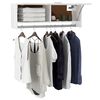 vidaXL Wardrobe High gloss white Engineered wood Compact Wardrobe