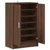 vidaXL Shoe Cabinet Brown Oak 23.6x13.8x36.2" Engineered Wood