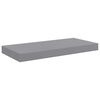vidaXL Wall Shelf Set of 4 Gray Honeycomb MDF, Metal Medium