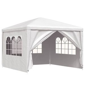 vidaXL Party Tent 9'10"x9'10" White