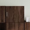 vidaXL Wall Cabinet Brown Oak Engineered Wood Medium Wall Cabinet