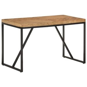vidaXL Dining Table Natural Solid acacia wood Durable Dining Table