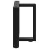vidaXL Coffee Table Leg Black Powder-coated steel Medium