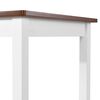 vidaXL Bar Set Brown and white Solid wood Medium Durable Bar Set