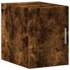 vidaXL Slim Storage Cabinet Smoked Oak 11.8"x16.7"x88.6" Engineered Wood