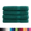 vidaXL Sauna Towel Set of 4 Green 100% cotton 31.5 x 78.7 in