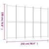 vidaXL 5-Panel Room Divider White 98.4"x70.9" Fabric