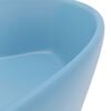 vidaXL Luxury Wash Basin with Overflow Matt Light Blue 14.2x5.1" Ceramic