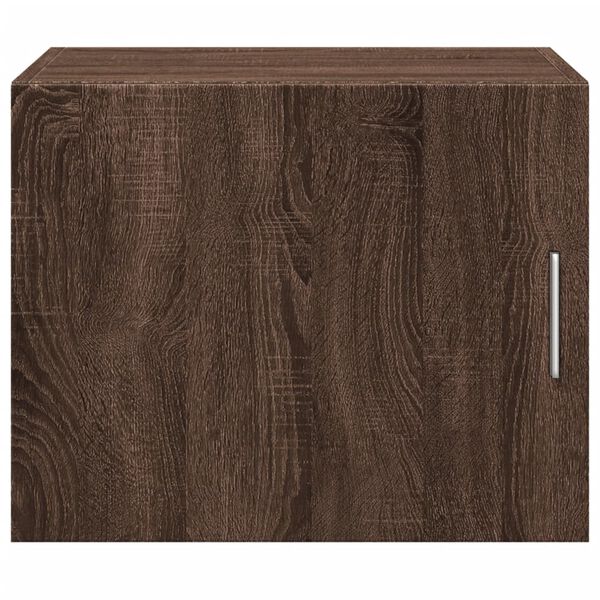 vidaXL Wall Cabinet Brown Oak Engineered Wood Medium Wall Cabinet