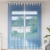 vidaXL Voile Curtains with Loops 2 pcs Royal Blue 55.1x102.4"