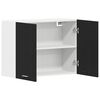 vidaXL Hanging Cabinet Riga Black oak 31.50 x 12.20 x 23.62 in