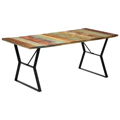 vidaXL Dining Table 70.9"x35.4"x29.9" Solid Reclaimed Wood