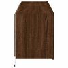 vidaXL TV Wall Cabinet Set of 2 Brown Oak Engineered Wood