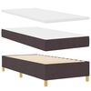 vidaXL Box Spring Bed with Mattress Brown 31.5" x 78.7" fabric