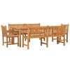 vidaXL Garden Dining Set Teak Solid Teak Wood Large Durable